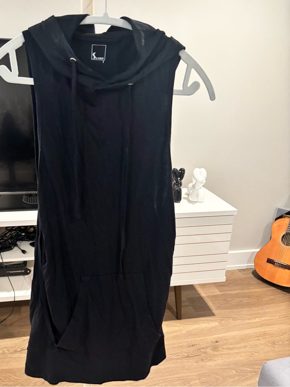 Black Hooded Women's Dress — Sleek Everyday Style